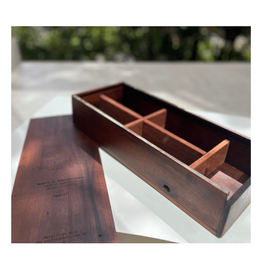 Caixa de imbuia / canela Ateliê da Mata